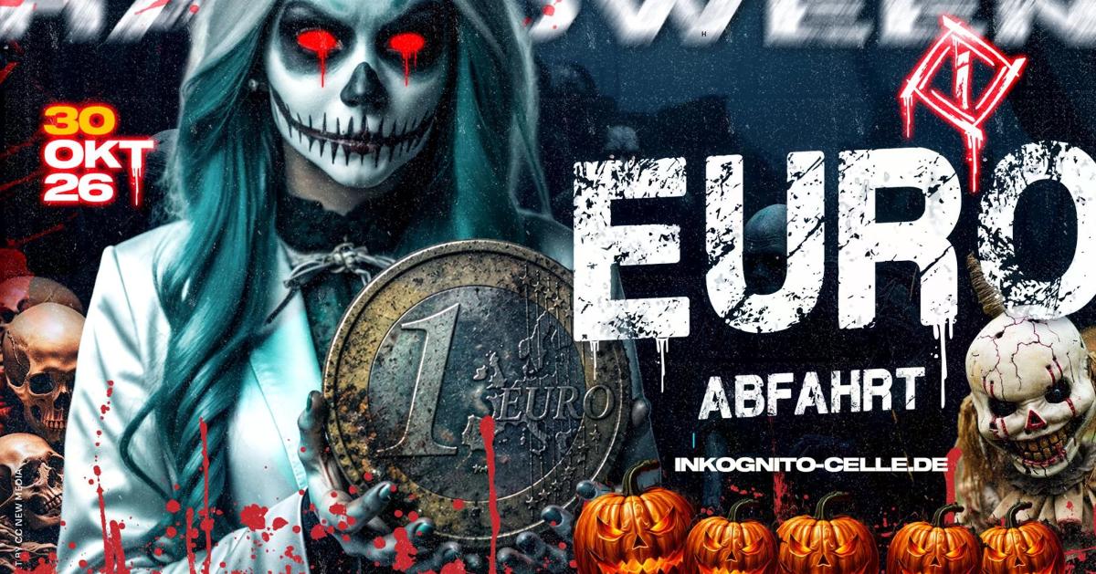 HALLOWEEN 1€ ABFAHRT - BIS 23 UHR NUR 1€ EINTRITT